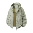 thumbnail image 3 of Homeyce Men's Windbreaker Jackets Lightweight Zip Up Waterproof Jackets with Pocket Summer Casual Outdoor Loose Golf Coat Sun Protection Long Sleeve Sun Shirts,Green M, 3 of 5