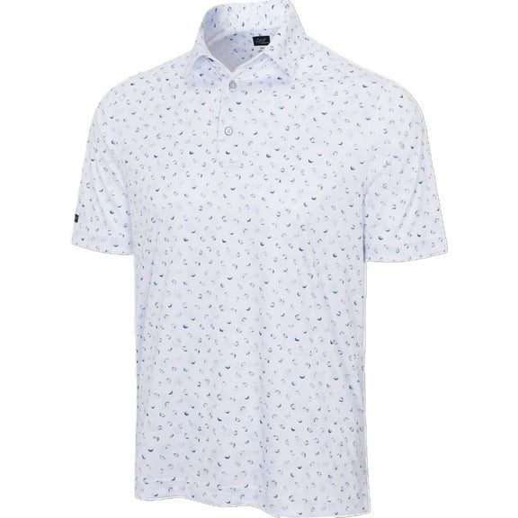 New Men's Greg Norman Solstice ML75 Recycled Golf Polo White 2XL