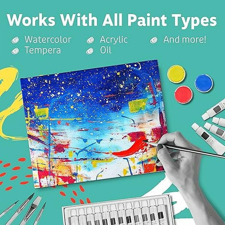 Crafts 4 All Canvases for Painting - Blank Canvas Boards, Triple Primed  100% Cotton Canvas Panels for Acrylic, Oil & Watercolor Paint | Bulk Art