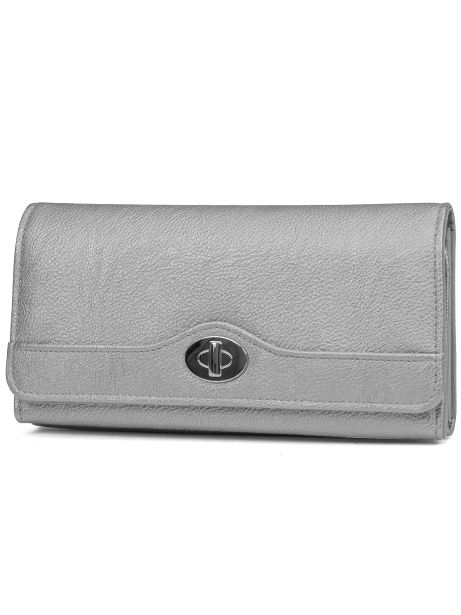 Mundi File Master RFID Blocking Wallet Clutch For Women - Vegan Leather With Card Slots & Change Pocket - View #2