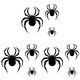 thumbnail image 1 of 12 Uds Halloween Araña Aterradora Ventanas Pegatina PVC para Fiesta en Casa, 1 of 5