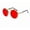 C10GoldRed, variant on Retro Steampunk Flip-Up Round Sunglasses, UV400 Protection Tinted Lenses for Men and Women, 3 Color Options