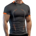 thumbnail image 2 of Workout T Shirts for Men 2026 Summer Casual Lightweight Breathable Short Sleeve Crewneck Fitted Muscle Gym Shirt, 2 of 6