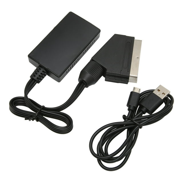 Convertidor HDTV, Scart a HD Multimedia Convertidor de interfaz multimedia Scart HD Adaptador de interfaz multimedia Scartto HD Logre más