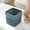 Blue, variant on Usbinx Life Mini Trash Can Plastic Desktop Countertop Pressure Ring Small Waste Bin for Bathroom Office Kitchen Coffee Table Compact Easy Clean Blue Orange 16x16x14.5cm