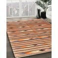 thumbnail image 3 of Ahgly Company Machine Washable Indoor Rectangle Contemporary Sienna Brown Area Rugs, 4' x 6', 3 of 7