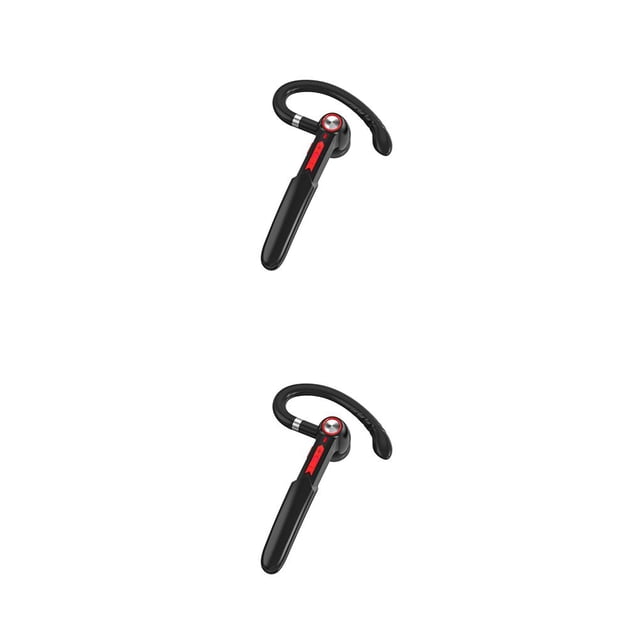 Seitruly 1 auricular , auricular recargable compatible con Bluetooth, botón táctil de trabajo, para correr, negocios con micrófono, negro y No.04 2Conjunto