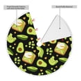 thumbnail image 2 of Rocae Avocado Toast for Christmas Tree Skirt with Pom Pom Trim for Holiday Party for Holiday Home Decor Indoor Outdoor-48", 2 of 7