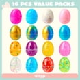 thumbnail image 2 of Joyfy 16 Pcs Prefilled Easter Eggs with Crystal,Galaxy,Clear Slime and Confetti Stress Relief,Slime Kits for Boys Girls,Easter Egg Hunt Supplies, 2 of 8