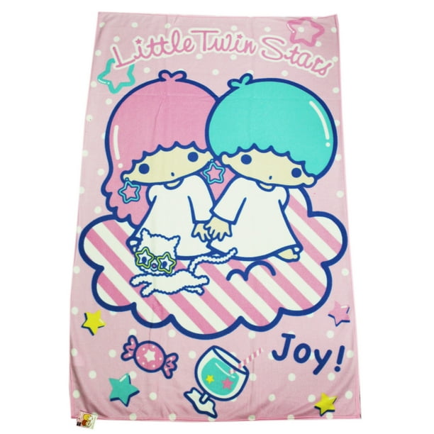 Sanrio Little Twin Stars Pink Colored Soft Fleece Blanket Walmart Com Walmart Com