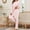 Pink, variant on Pajamas for Women Warm Winter Comfy Soft Flannel Heart-Shaped Printing Round Neck with Long Pants Sets Pink Size XL
