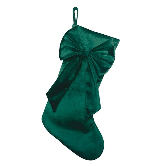 Bow Christmas Stockings, 17.72Inch Christmas Stocking Hanging Christmas Tree Decorations for Fireplace Holiday Festival Party Hanging Ornaments Gift Bags