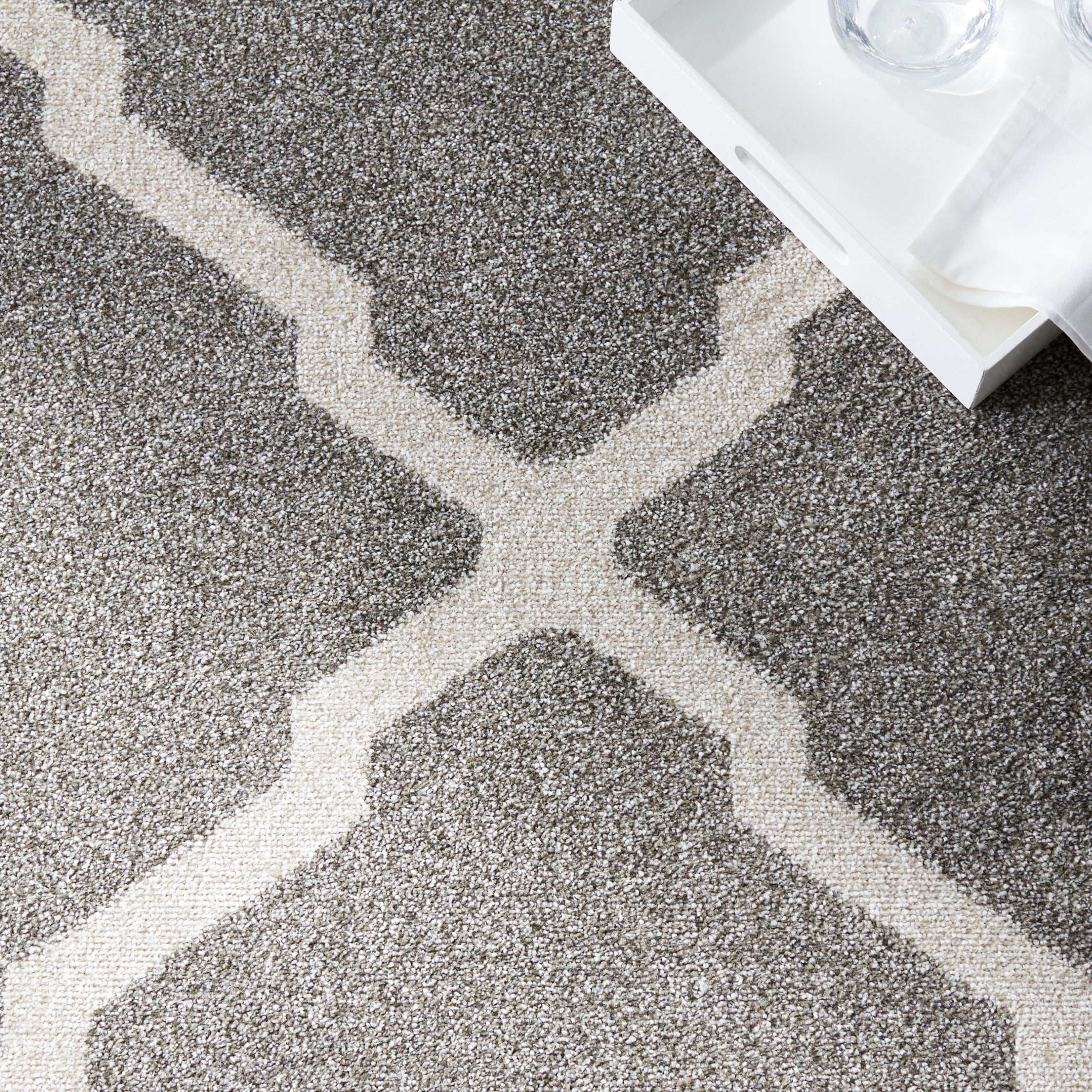 Safavieh Amherst Sharalyn Geometric Area Rug, Dark Gray/Beige, 10' x 14'