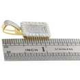 thumbnail image 4 of 10K Yellow Gold Diamond Rope Border Pillow Pendant 1.15" Dog Tag Charm 0.40 CT., 4 of 5