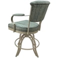 thumbnail image 2 of Tobias Designs Miami  26" Metal & Fabric Counter Bar Stools in Beige/Aquatint, 2 of 5