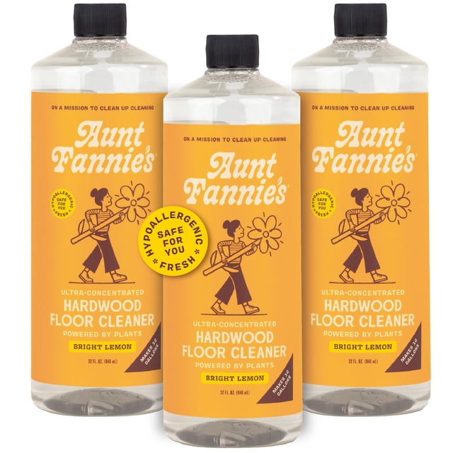 Limpiador de pisos de madera dura Aunt Fannie's, ultraconcentrado, 960 ml