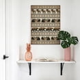 Bear Moose Canvas Wall Art for Living Room, Country Vintage Bronze ...