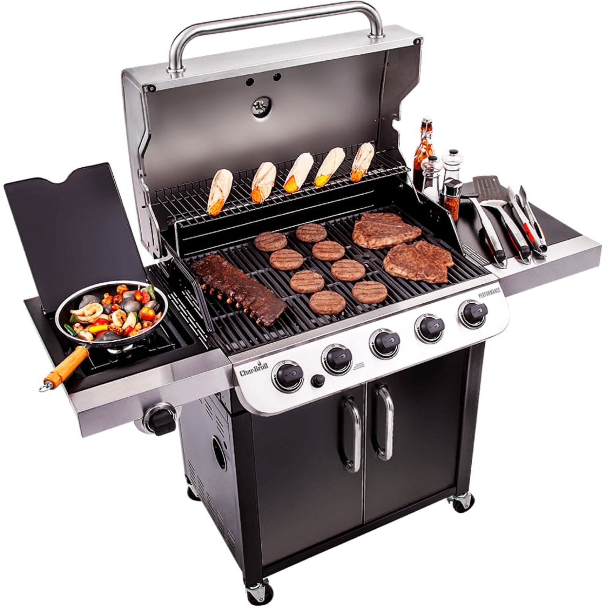 Char Broil 463243518 Performance XL 5 Burner Gas Grill Walmart