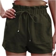 thumbnail image 1 of Timegard Shorts for Women Elastic High Waisted Drawstring Lightweight Loose Casual Shorts with Pockets, 1 of 6
