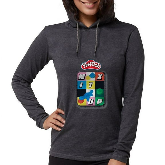 CafePress - Play Doh Mix It Up Long Sleeve T Shirt - Womens Hooded Shirt