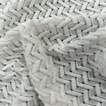 56" Polyester Spandex Chevron Jacquard Knit Fabric by the Yard - 200gsm