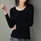 thumbnail image 5 of Camiseta blanca ajustada de manga 3/4 para mujer - Camiseta básica informal - Tejido puro - S-XXXL, 5 of 5