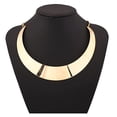 thumbnail image 3 of Nvzi Collar grueso de acero inoxidable con cara ancha - Collar pulido de primera calidad, 3 of 4