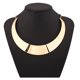 thumbnail image 3 of Collar de acero inoxidable altamente pulido con cara ancha y cinturón grueso., 3 of 6