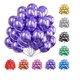 thumbnail image 1 of Globos Laolis 10 Redondos Metálicos 100 Pcs Decoración Xtellar morado, 1 of 3