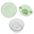 thumbnail image 3 of Secador de verduras de 4 l, centrifugador de ensaladas de polipropileno, cuenco escurridor de ensaladas multifunción para el hogar, cocina, color verde, 3 of 15