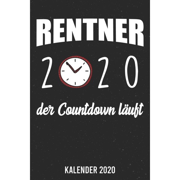 Kalender 2020 : Rente Countdown 2020 A5 Kalender Planer für ein
