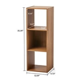 Mainstays 3 Cube Storage Organizer, Warm Walnut - Walmart.com