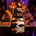 thumbnail image 5 of Yeciiwht Halloween Table Runner 13x72 in, Pumpkin Ghost Table-Runners Linen Breathable Fabric Table Runners for Fall Party Dining Table Holiday Decor, 5 of 6