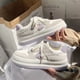 thumbnail image 4 of Love White Shoes Zapatos casuales de mujer de losa gruesa que combinan con todo Zapatos de pan al vapor con punta redonda de moda Zapatos casuales de punta grande, 4 of 6