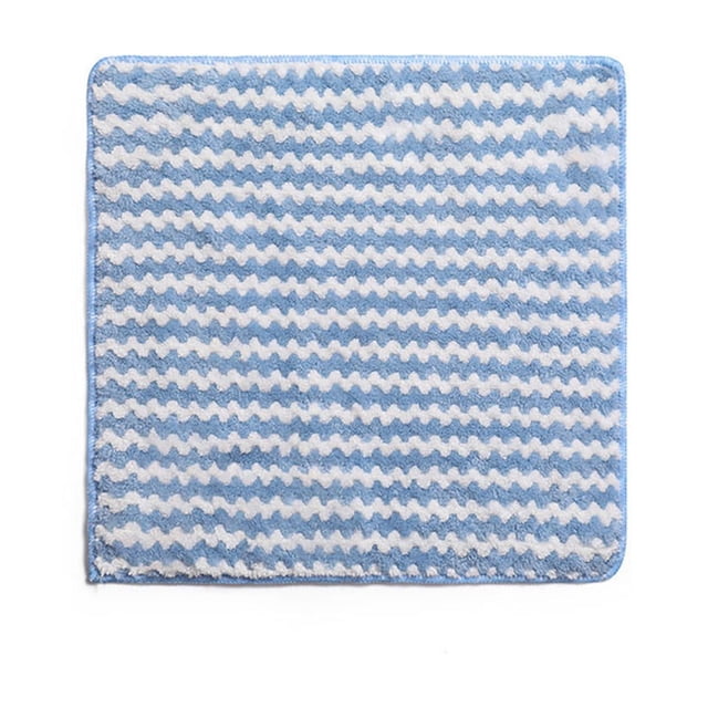 Paquete de 5 paños para lavar platos engrosados | Toallas de limpieza de cocina altamente absorbentes | Microfibra Textura Ondulada, 30x30cm | Paños de cocina domésticos duraderos, que no se