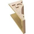 thumbnail image 6 of 12"W x 12"D x 24"H Wide Mayflower Rough Cedar Woodgrain TimberThane Corbel, Primed Tan, 6 of 6