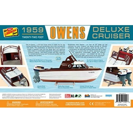 - Lindberg 222 Owens 1959 Deluxe Cruiser 1/25 Scale Plastic Model Kit