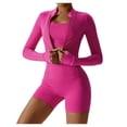 thumbnail image 1 of Chaqueta de Yoga for mujer, chaqueta de Yoga deportiva for correr al aire libre con cremallera, chaqueta de manga larga, ropa de Yoga de secado rápido for niñas, 1 of 7