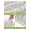 thumbnail image 4 of Botanical Flowers Bar Stool Covers Set of 2, Country Chic Retro Floral Leaves Plants Stretch Bar Chair Covers with Backs, Removable Pub Counter Height Chair Cover for Kitchen Dining Room Cafe, 4 of 7