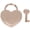 Rose Gold, variant on Riousery Vintage Heart Shape Metal Padlock Silver Key Lock for Jewelry Box Luggage Household Craft Supplies 1.8 x 2.3 inches / 45 x 59 mm