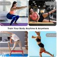 thumbnail image 2 of bande De Rsistance, 6 Bandes D'exercice De Fitness De Rsistance (15/20/30 Livres), 3 Niveaux De Rsistance De Force, Bande De Rsistance Extensible, 2 of 5