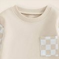 thumbnail image 4 of TOWED22 Baby Toddler Boys Outfits Set 2Pcs Long Sleeve Cute Print Graphic Round Neck Sweatshirt Top Sweatpants Casual Fall Winter Clothes(Beige,2-3 Y), 4 of 5