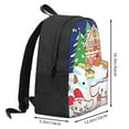 thumbnail image 2 of Lsque Sanrio Pattern Adult Backpack – Durable & Lightweight PU Canvas Storage Bag , 15” Laptop Compartment, and Multiple Pockets, 2 of 7