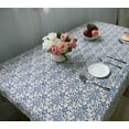 thumbnail image 4 of Yesfashion Retro Blue and White Porcelain Tablecloth with Lace Cotton Linen Table Cover for Dinning Home Decor, 4 of 9