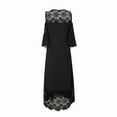 thumbnail image 6 of ZVAVZ black plus size cocktail dresses for women Maxi Dresses for Women Wedding Guest Elegant Sexy Cold Shoulder Party Dress Short Sleeve Round Neck Lace Dress maternity dresses for photoshoot, 6 of 7