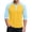 Yellow, variant on Gaukiv Men's Three Quarter Sleeve Shirts Contrast Henley Raglan Tees Color Block Baseball Shirts Purple S