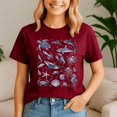 thumbnail image 4 of Retro Ocean Animal Wildlife Shark Fish Octopus Turtle Sea, Funny Shark Week Shirt, Shark Lover Summer, Beach Vacation TShirt, Ocean Animal, 4 of 5