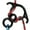 Black, variant on 50 KN Rescue Figure 8 Descender Large Bent Ear Belaying and Rappelling Gear Belay Device Climbing for Rock Climbing Peak Rescue