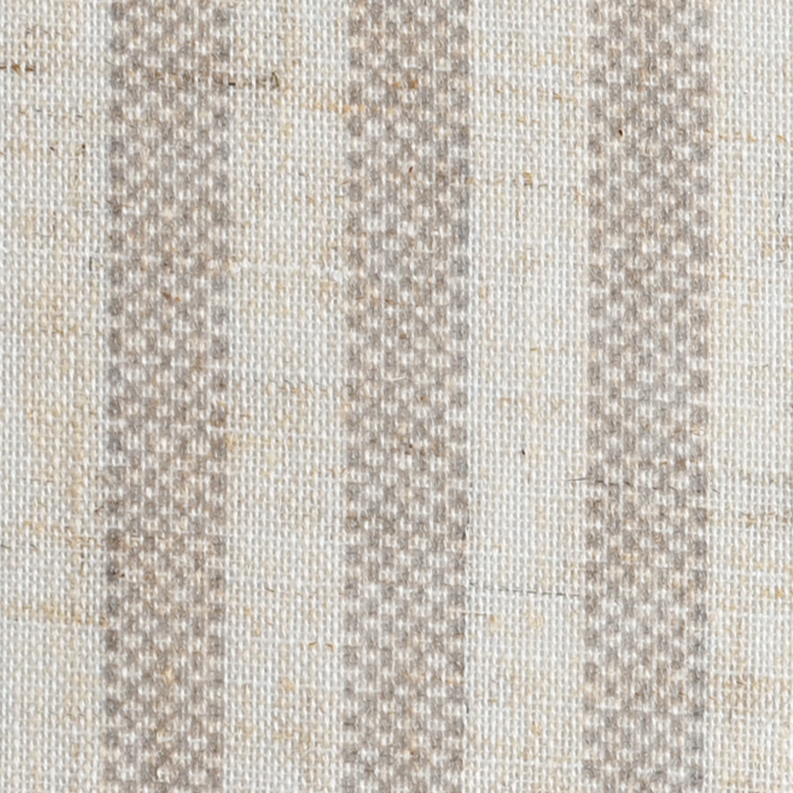 Striped Grey on Linen Beige