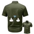 thumbnail image 5 of Button Up Shirt Men Big and Tall Shirts Short Sleeve Plus Size Shirt Casual Textured Summer Vacation Tops, 5 of 8